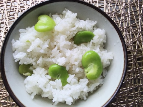 そら豆☆そら豆ごはん